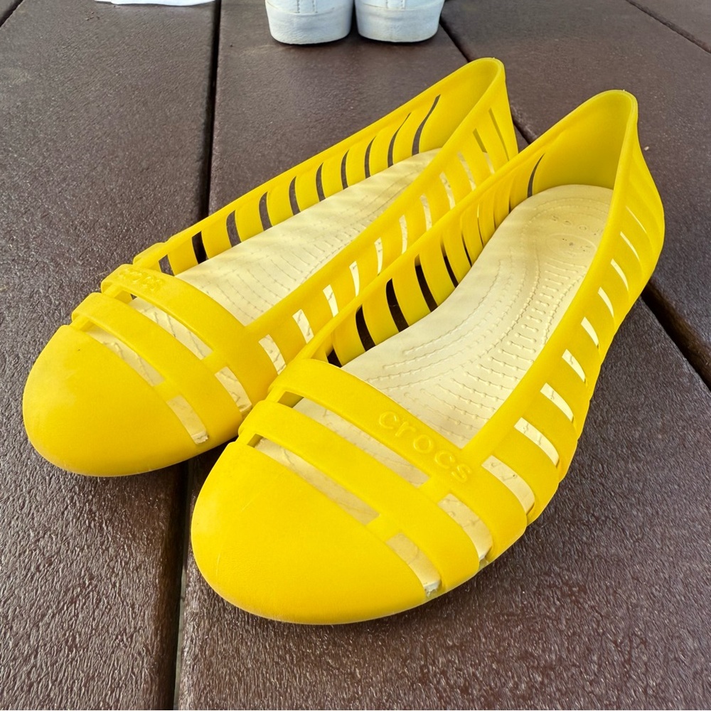 Crocs Women's Yellow Flats